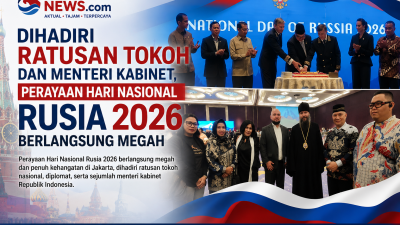 Dihadiri Ratusan Tokoh dan Menteri Kabinet, Perayaan Hari Nasional Rusia 2026 Berlangsung Megah