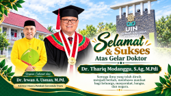 Asisten I Setda Gorontalo Utara Dr. Irwan A. Usman, M.Pd Sampaikan Ucapan Selamat kepada Bupati Thariq Modanggu atas Gelar Doktor